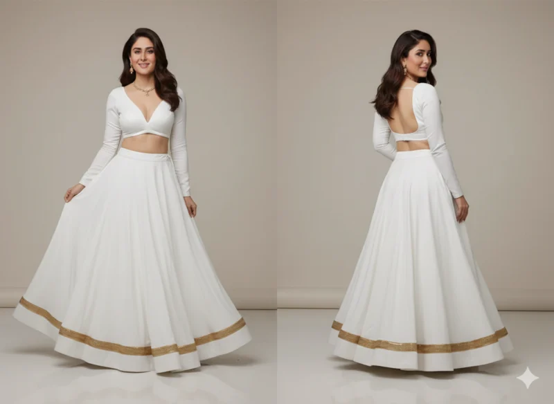 Roman silk chaniya choli with gotta and sequence - High-Quality Fabric