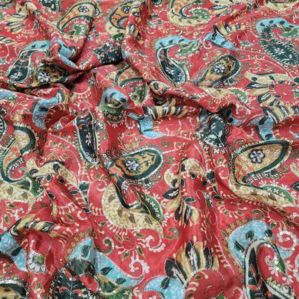 Chinnon Fabric With Position Print And Embroidery (12)