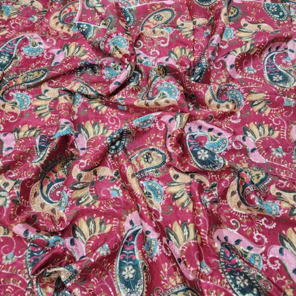 Chinnon Fabric With Position Print And Embroidery (20)