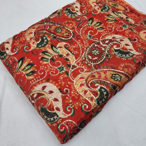 Chinnon Fabric With Position Print And Embroidery (4)