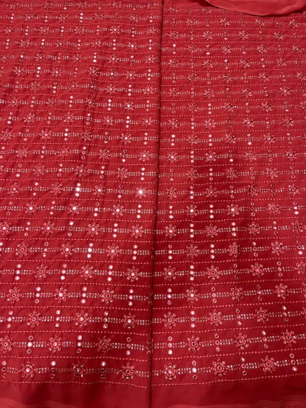 Georgette Fabric With Heavy Mirror Sequins3