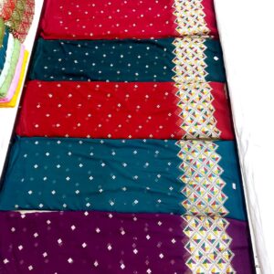 Heavy Daman Work Georgette Fabric