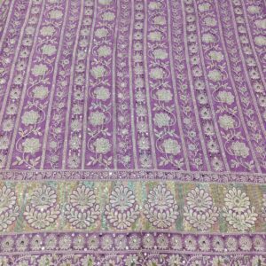 Heavy Multi Sequin Thread Lucknowi Pure Georgette2