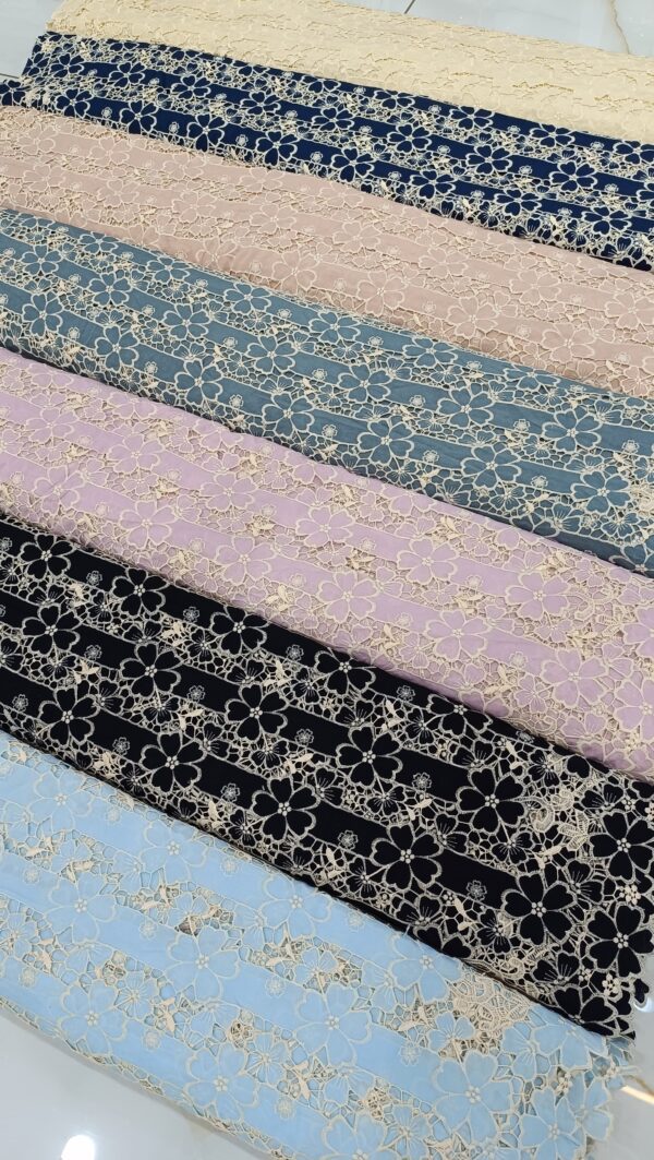 Imported Crochet Cut Work Fabric 40-50 Inches