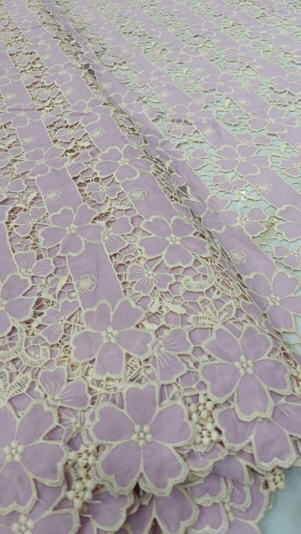 Imported Crochet Cut Work Fabric 40-50 Inches