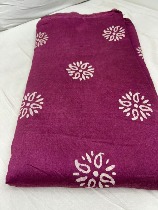 Pure Chanderi Cotton with Beautiful Batik Prints