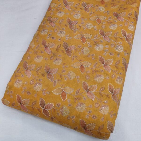 Premium Cotton Feel Tissue Zari Silk Fabric (15)