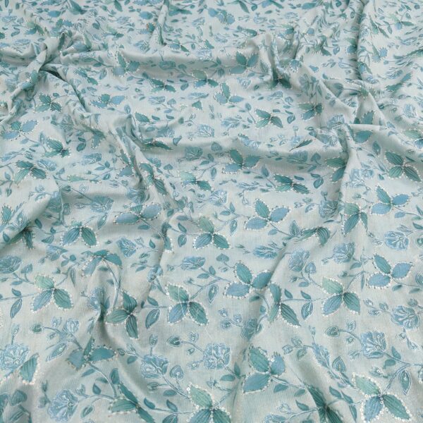 Premium Cotton Feel Tissue Zari Silk Fabric (2)