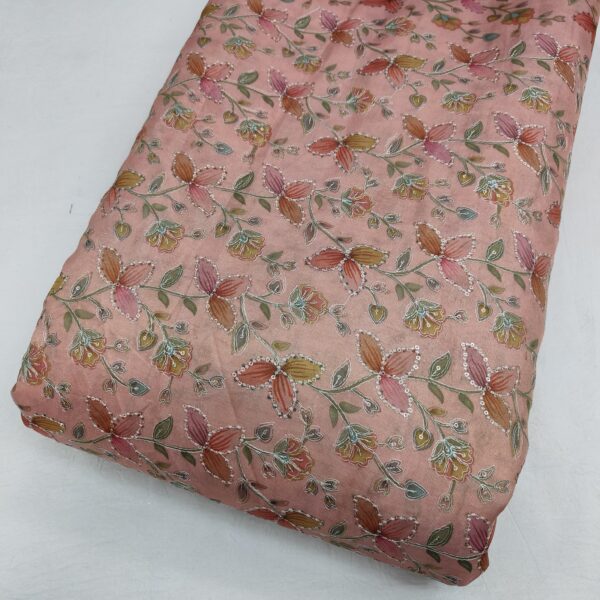 Premium Cotton Feel Tissue Zari Silk Fabric (3)