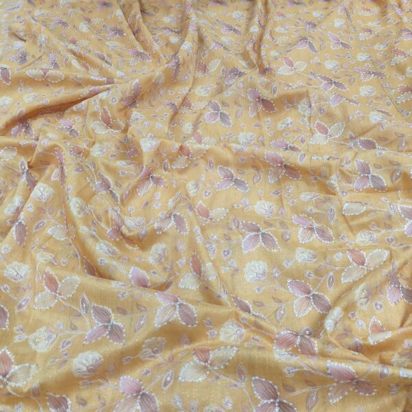 Premium Cotton Feel Tissue Zari Silk Fabric (7)