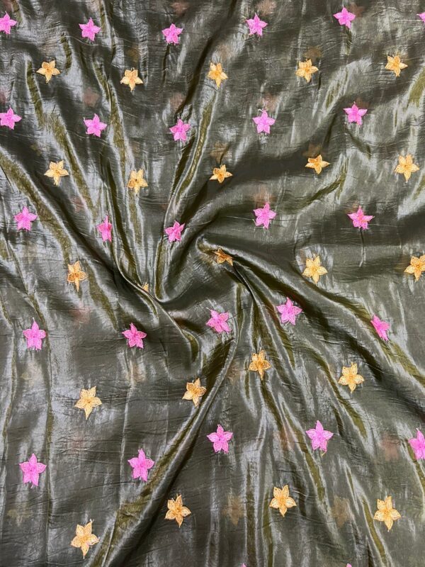 Pure Gold Crush Fabric With Star Butties (2)