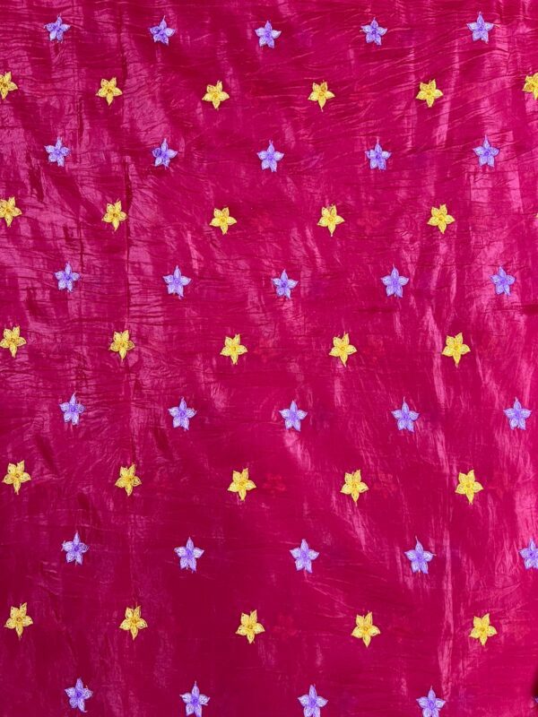 Pure Gold Crush Fabric With Star Butties (4)