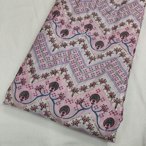 Soft Chinon With Embroidery Print (3)