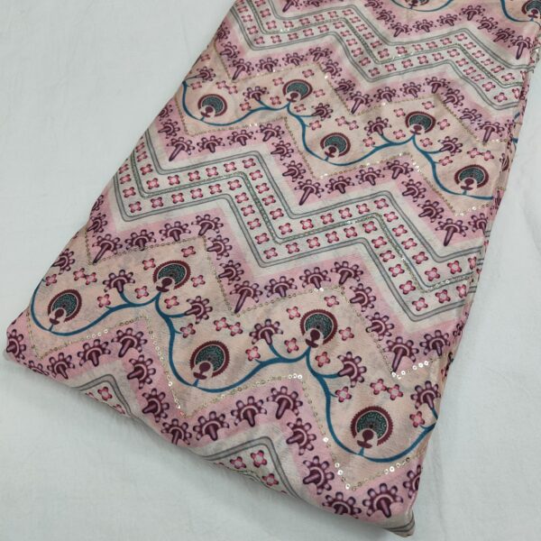 Soft Chinon With Embroidery Print (7)