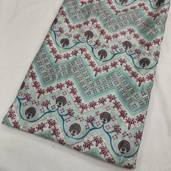 Soft Chinon With Embroidery Print (9)