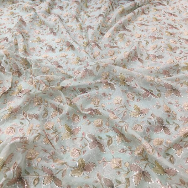 Soft Feel Organza Embroidered Fabric (18)