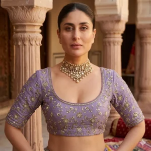 Cosmos shimmer tissue silk fabric handwork plain - High-Quality Fabric