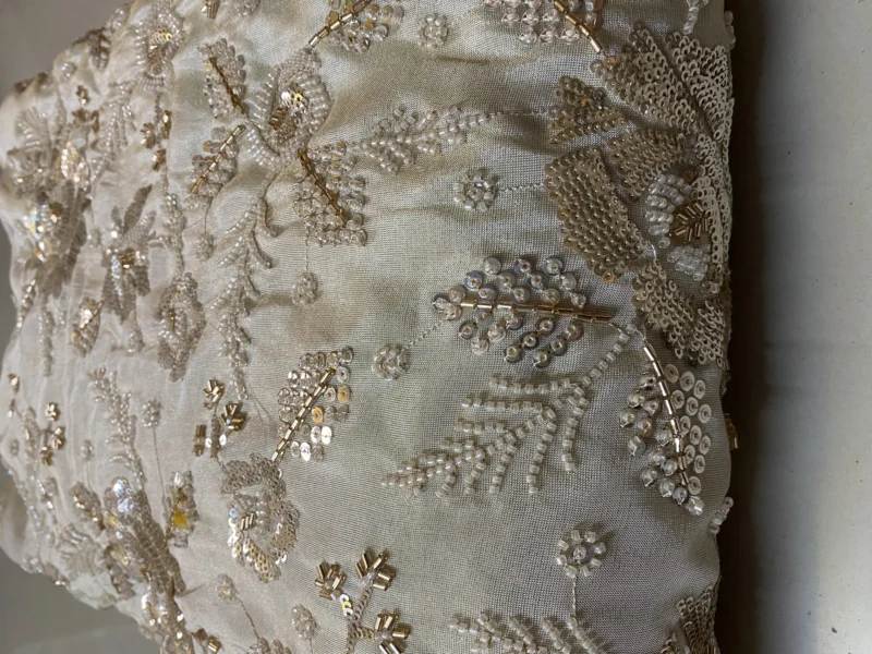 Exquisite pure zari silk tissue - High-Quality Fabric