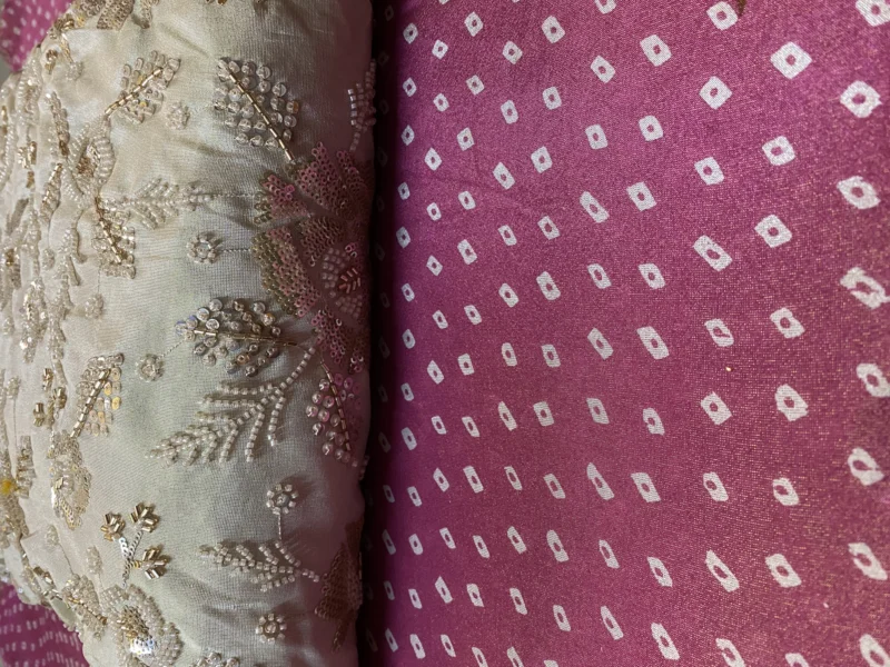 Exquisite pure zari silk tissue - High-Quality Fabric
