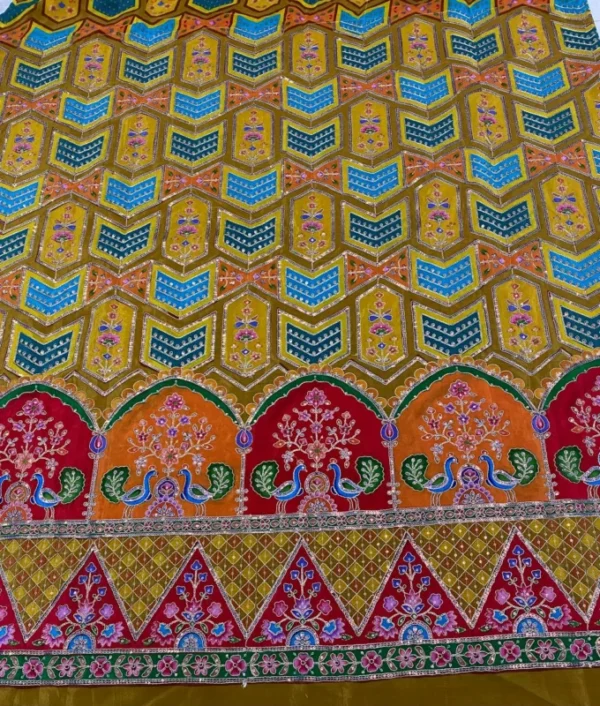 Heavy Multi-Cording Sequence Pure Crepe Fabric