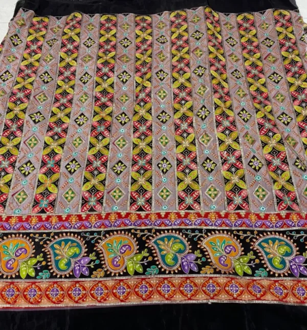Heavy Multi-Cording Sequence Pure Crepe Fabric