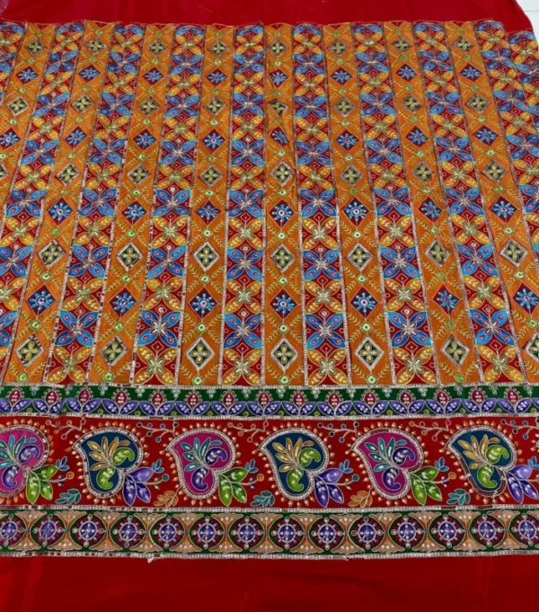 Heavy Multi-Cording Sequence Pure Crepe Fabric