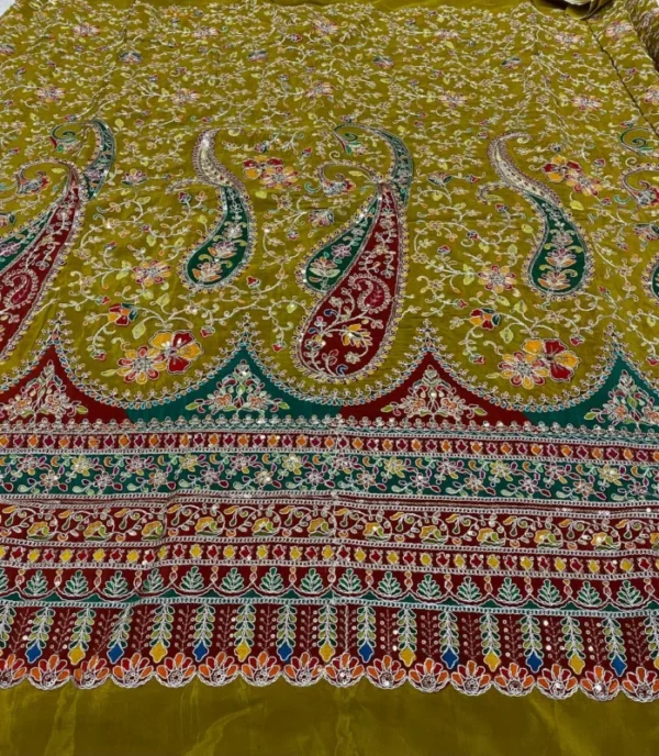 Heavy Multi-Cording Sequence Pure Crepe Fabric