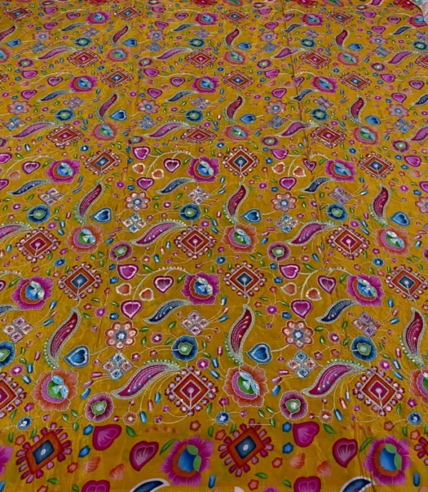 Heavy Multi-Cording Sequence Pure Crepe Fabric