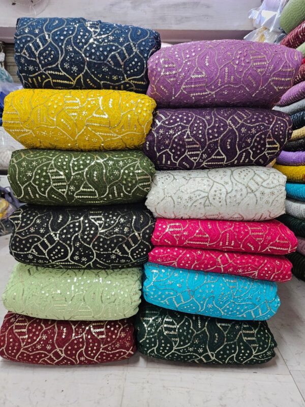 Premium Georgette Fabric with Heavy Work