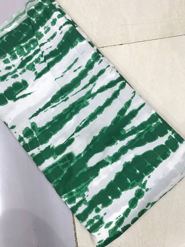 Muslin cotton silk fabric with Shibori digital print, 44 inches wide, perfect for elegant and lightweight ethnic and casual wear.