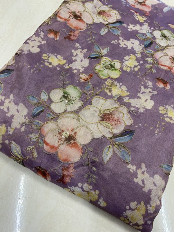 Elegant Pure Zari Silk Tissue - ₹380/m