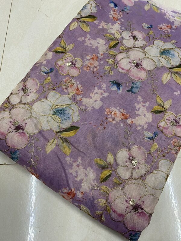 Elegant Pure Zari Silk Tissue - ₹380/m