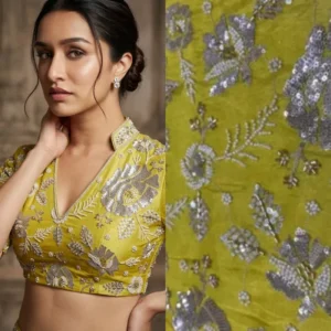 Exquisite pure zari silk tissue - High-Quality Fabric