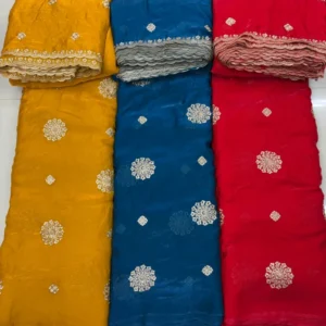 Space silk butta fabric 038 dupatta set heavy sequence work 448243 - High-Quality Fabric