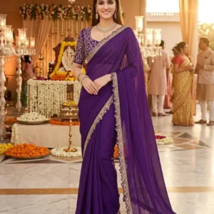 Kriti sanon soft rangoli silk armani2 embroidery saree - High-Quality Fabric