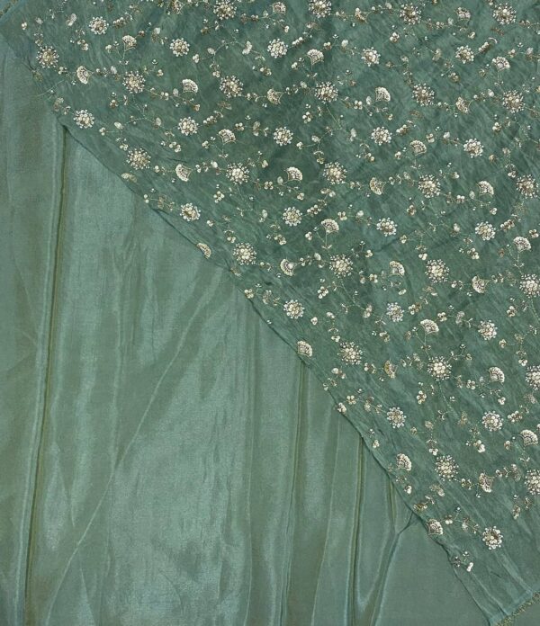 Elegant Pure Zari Silk Tissue Fabric ₹XXX - Image 8