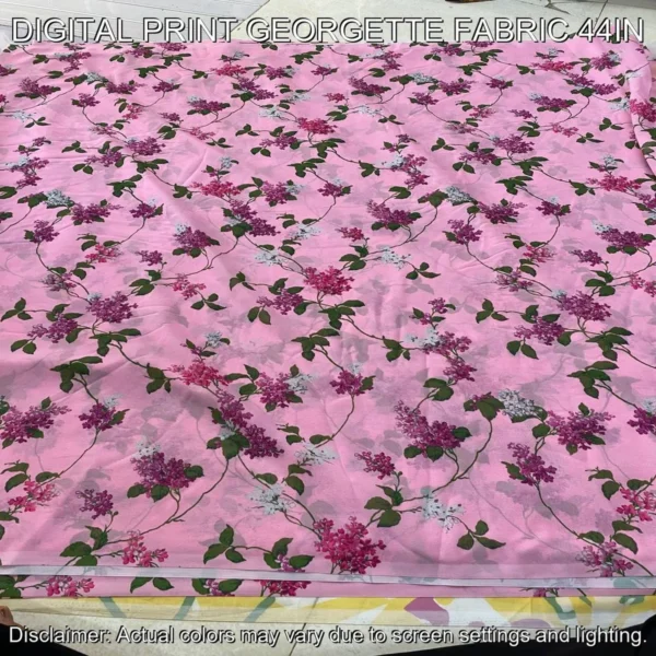 Digital Print Georgette Fabric 44″ – Custom & Bulk Orders | Shop Now