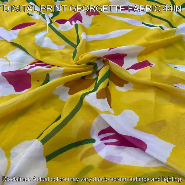 Digital Print Georgette Fabric 44″ – Custom & Bulk Orders | Shop Now