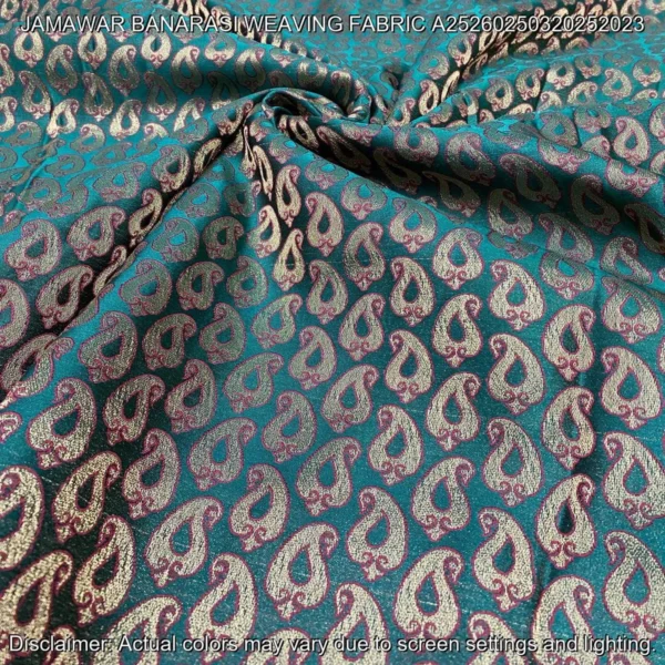 Jamawar banarasi weaving fabric 448243 8211 soft 038 luxurious buy now - High-Quality Fabric