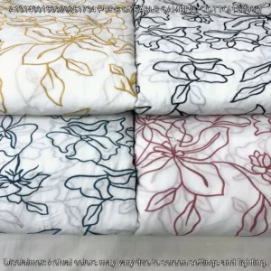 Pure dyeable cambric cotton 6060 heavy embroidery fabric - High-Quality Fabric