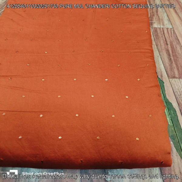Pure mul chanderi cotton soft 038 breathable fabric 315m - High-Quality Fabric