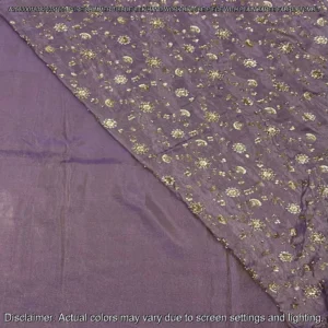 Pure shimmer tissue silk plain 038 hand work combo cosmos silk - High-Quality Fabric