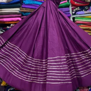 Rayon cotton lehenga 8211 6m flair gota lace fully stitched buy now - High-Quality Fabric