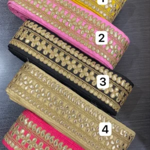 Gota Patti Lace Roll – 9m 5 color Trim for Sarees