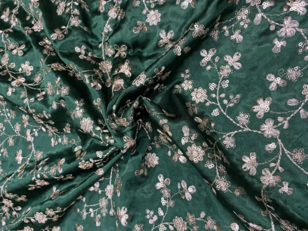 Pure Gajji Silk with Sabyasachi Jaal Embroidery – ₹450/m