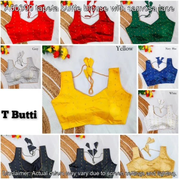 Tapeta Butti Samosa Lace Blouse – 9 Colors, Jari Work