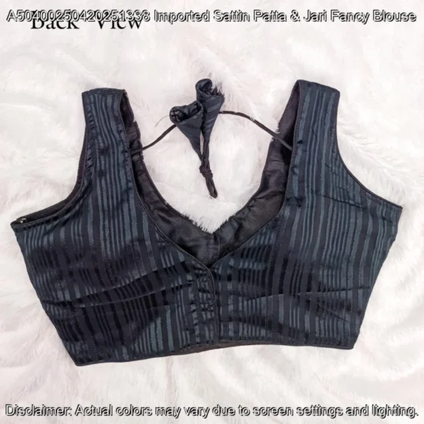 Imported Sattin Patta & Jari Fancy Blouse – DHAMAAL Design