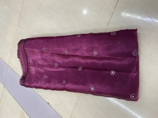 Jimmy Choo Silky Organza Fabric – Embroidered Elegance