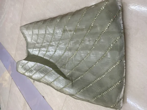 Jimmy Choo Silky Organza Fabric – Embroidered Elegance