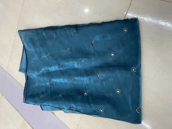 Jimmy Choo Silky Organza Fabric – Embroidered Elegance